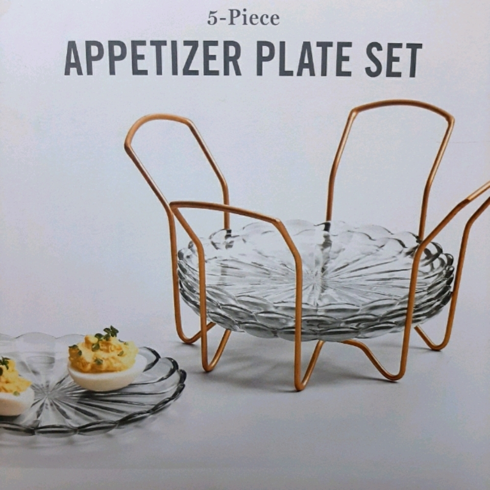 Martha Stewart 5pc appetizer plate set